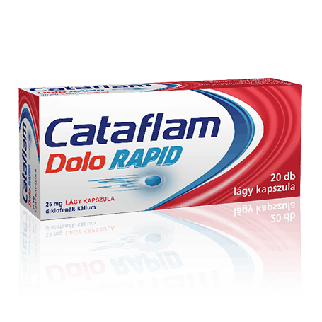 Cataflam Dolo Rapid lágy kapszula A Calaflam Dolo Rapid segít a különböző fájdalmak enyhítésében.