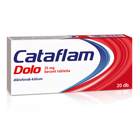 Cataflam Dolo bevont tabletta A Cataflam Dolo segít a különböző típusú fájdalmak enyhítésében.