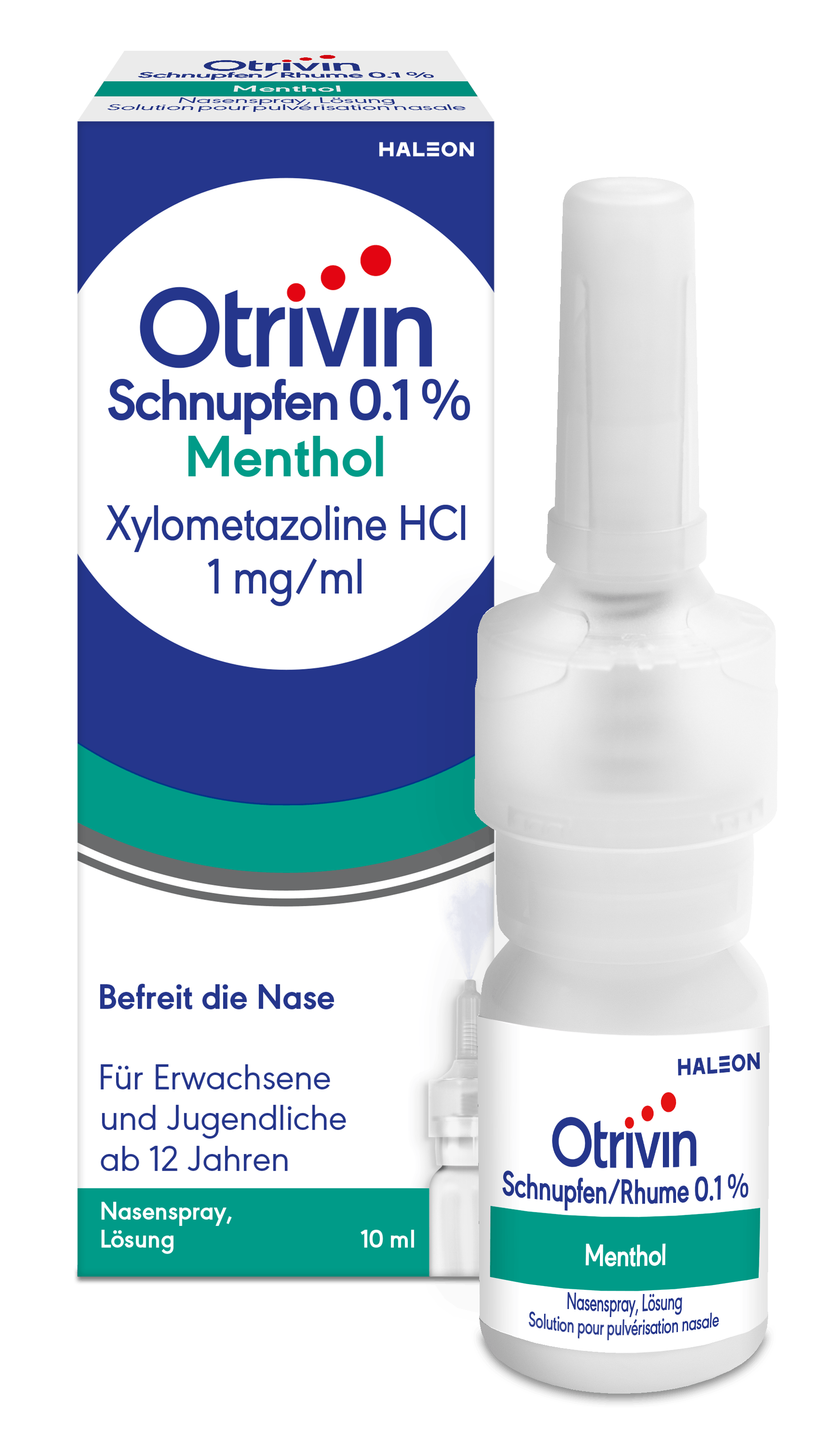 Otrivin-Schnupfen-Menthol Ein Fläschchen Otrivin Schnupfen 0.1% Menthol