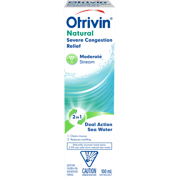 Natural Severe Congestion Relief Decongestant Otrivin