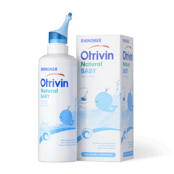 Otrivin Natural Baby nettoie et libère le nez de bébé