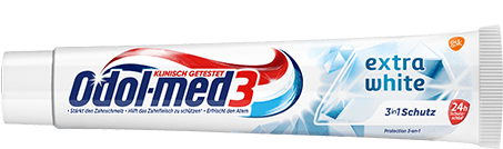 Odol-med3 Extra White Zahnpasta. Odol-med3 Extra White Zahnpasta.