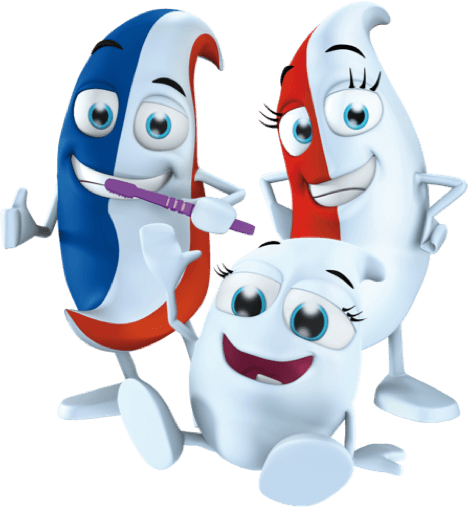 Billy, Lilly and Milky brushing teeth. Billy, Lilly and Milky brushing teeth.