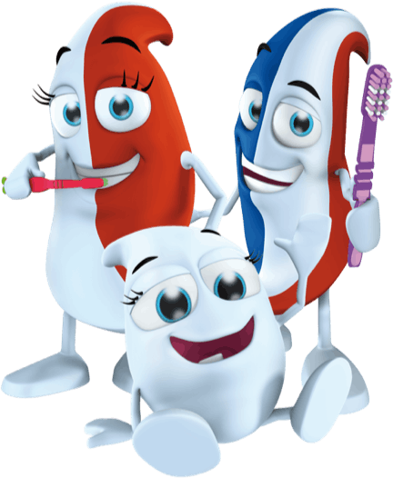Billy, Lilly and Milky brushing teeth. Billy, Lilly and Milky brushing teeth.