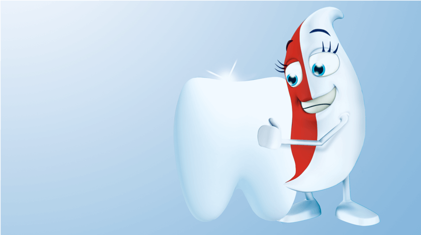 Milky sitting and hugging a tooth. Milky sitting and hugging a tooth.