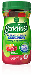 Benefiber® Prebiotic Fiber + Probiotics Gummies Benefiber® Prebiotic Fiber + Probiotics Gummies