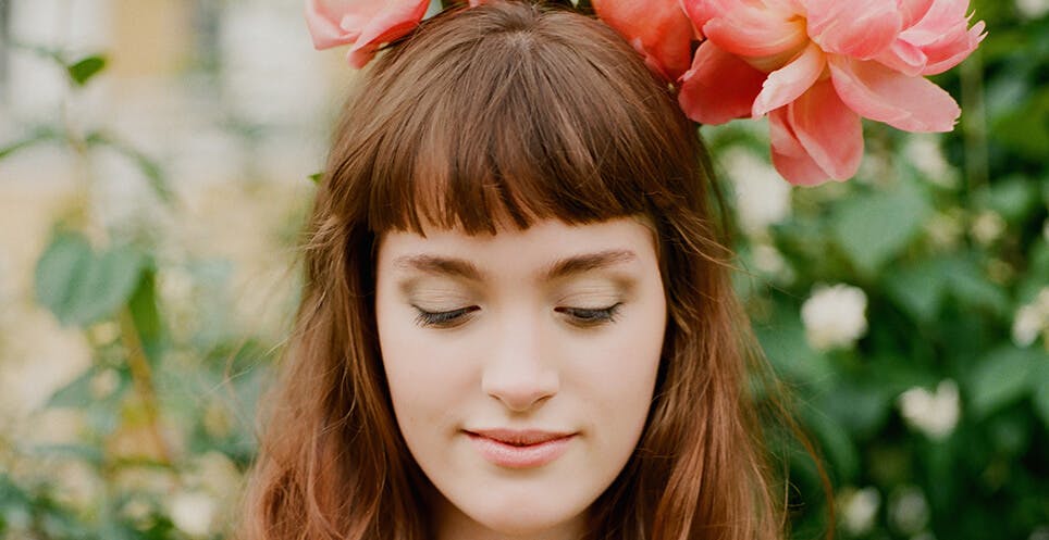Woman with Flowers in Hair Woman with Flowers in Hair