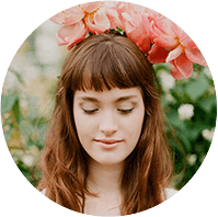 Woman with Flowers in Hair