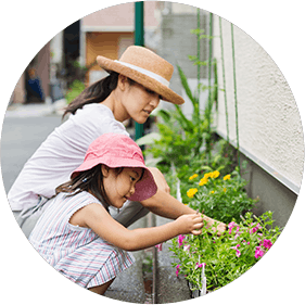 Mother and Daughter Gardening Mother and Daughter Gardening