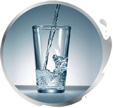 A glass of water A glass of water