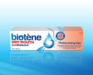 Box of Biotène Dry Mouth oralbalance Moisturizing Gel Box of Biotène Dry Mouth oralbalance Moisturizing Gel
