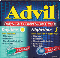 Advil Day/Night Convenience Pack package design Advil Day/Night Convenience Pack package design
