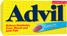 Advil Caplets package design Advil Caplets package design