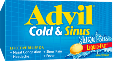 Advil Cold & Sinus Liqui-Gels® package design Advil Cold & Sinus Liqui-Gels® package design