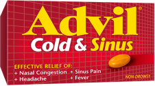 Advil Cold & Sinus Caplets package design Advil Cold & Sinus Caplets package design