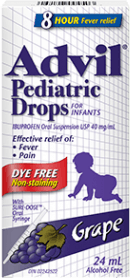 Advil Pediatric Drops package design Advil Pediatric Drops package design