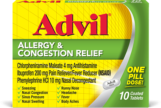 Advil Allergy Congestion Relief Advil Respiratory Advil Allergy Congestion Relief Advil Respiratory