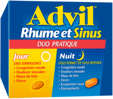 Advil Rhume et Sinus Jour et Nuit package design Advil Rhume et Sinus Jour et Nuit package design