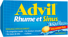 Liqui-GelsMD Advil Rhume et Sinus package design Liqui-GelsMD Advil Rhume et Sinus package design