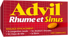 Caplets Advil Rhume et Sinus package design Caplets Advil Rhume et Sinus package design