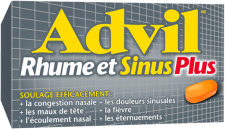 Advil Rhume et Sinus Plus package design Advil Rhume et Sinus Plus package design