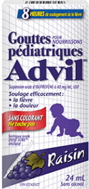 Gouttes pédiatriques Advil package design Gouttes pédiatriques Advil package design