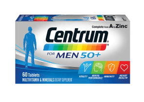 Centrum for men 50+ pack shot
