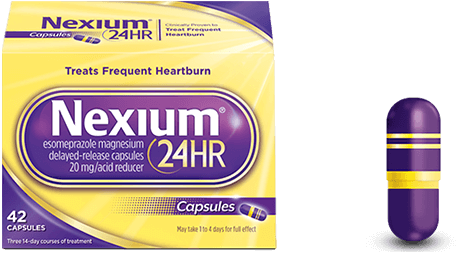 24-Hour Heartburn Relief Products | Nexium® 24HR