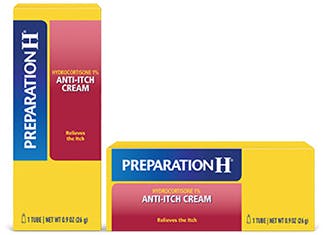 Preparation H Anti-Itch Cream Hydrocortisone 1%