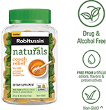 Robitussin Naturals Cough Relief†* Gummies Dietary Supplement Robitussin Naturals Cough Relief†* Gummies Dietary Supplement