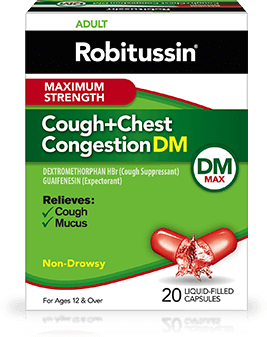 Robitussin Maximum Strength Cough & Chest Congestion DM Capsules Robitussin Maximum Strength Cough & Chest Congestion DM Capsules