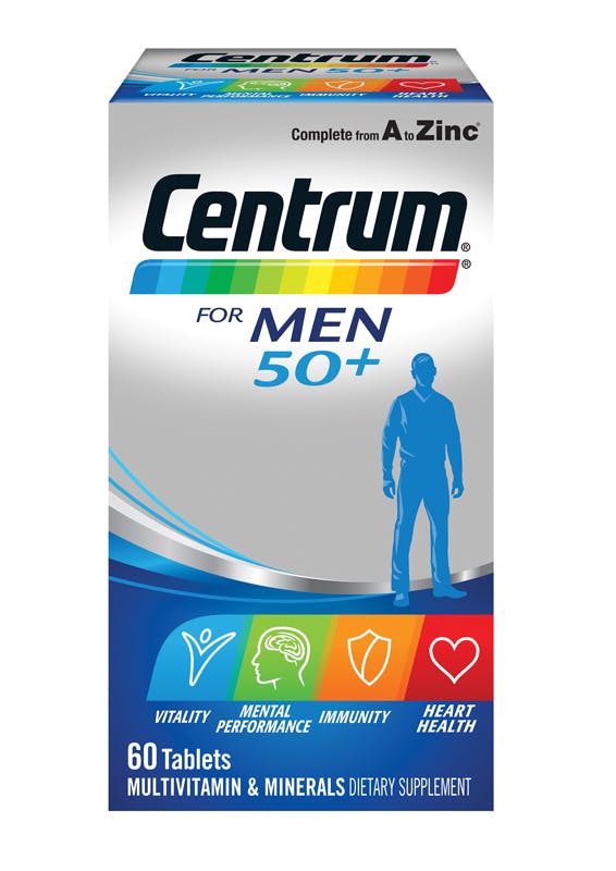 Centrum Multivitamin Tablets For Men 50+ Seniors | Centrum AU