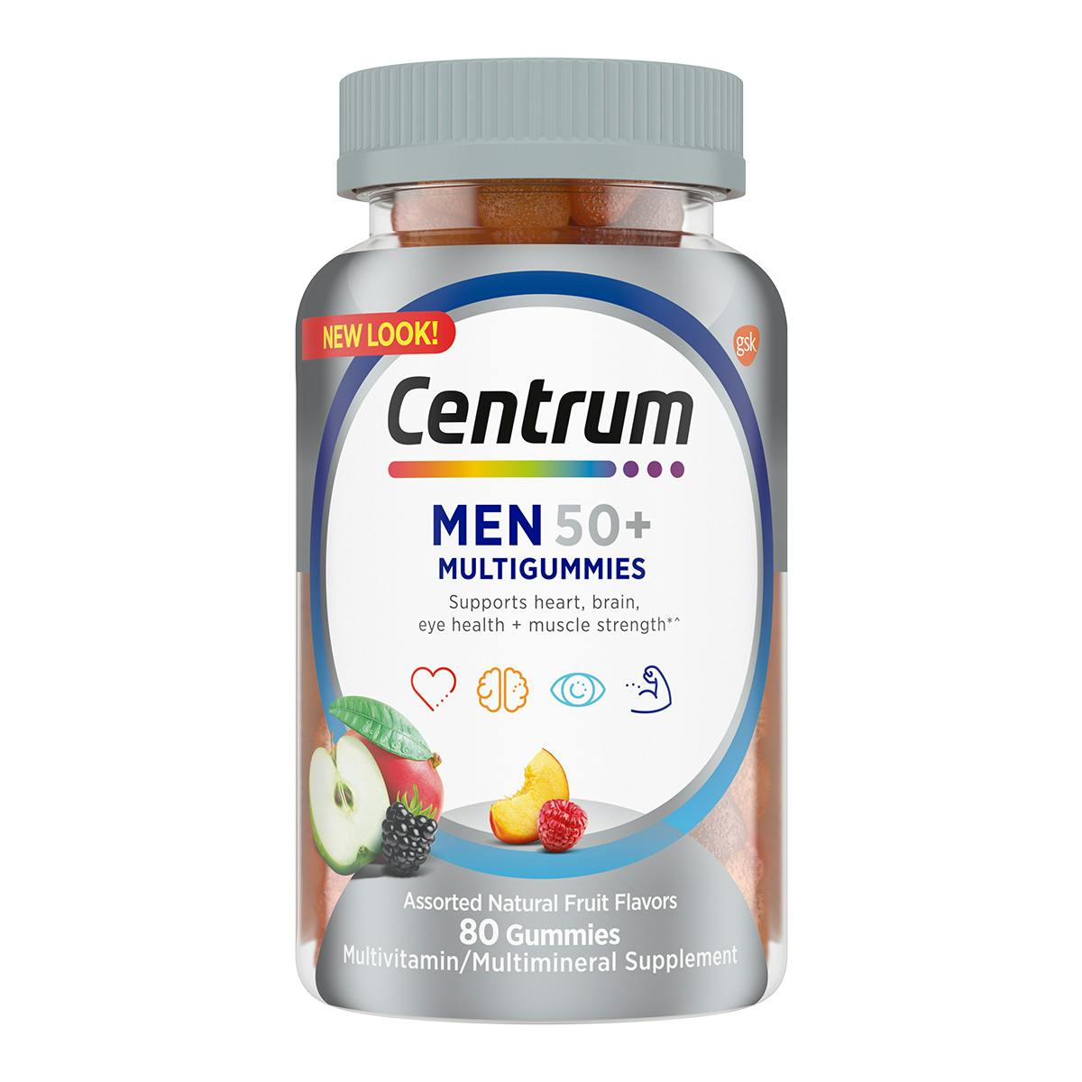 Bottle of Centrum Multigummies Men 50plus