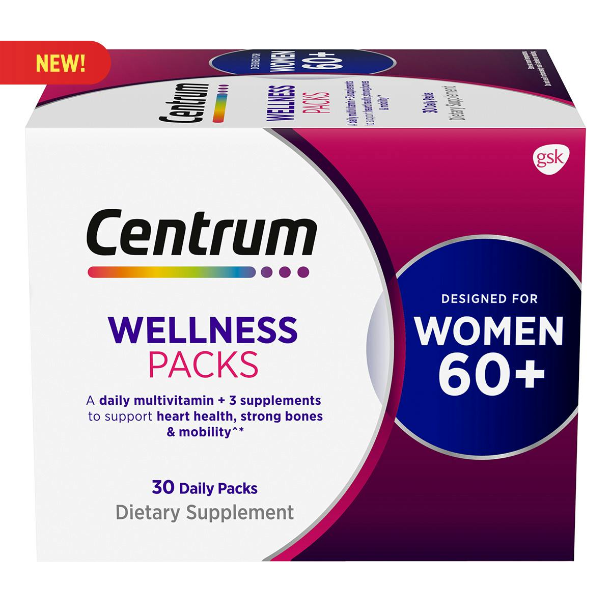 Centrum Daily Vitamin Packs Women 60+