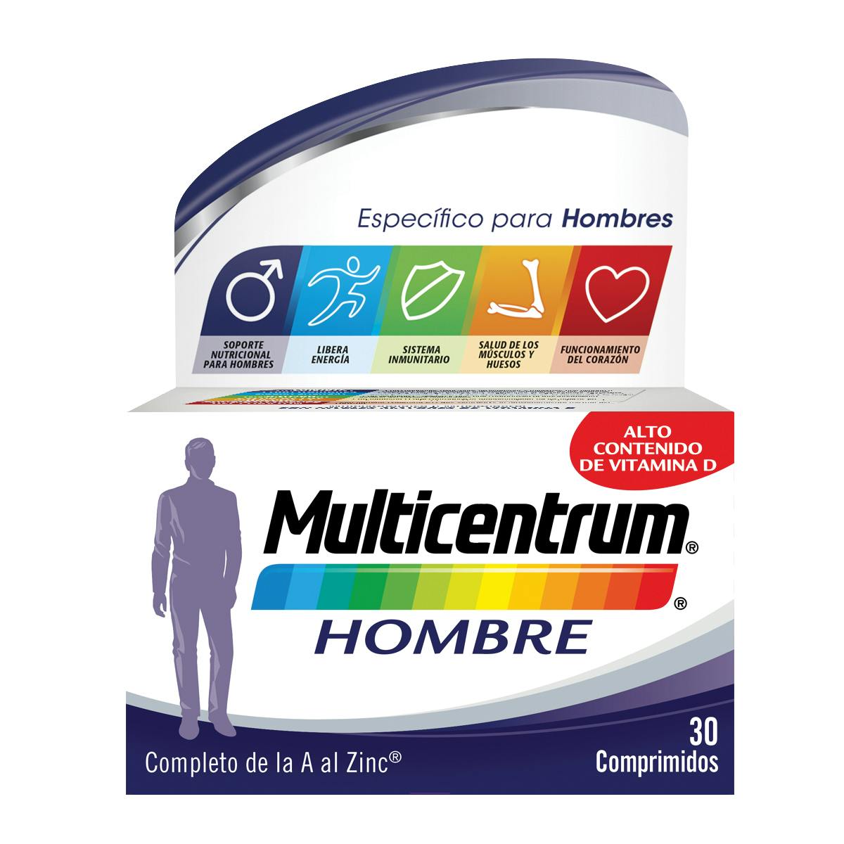Bote multivitaminas Hombre - Multicentrum