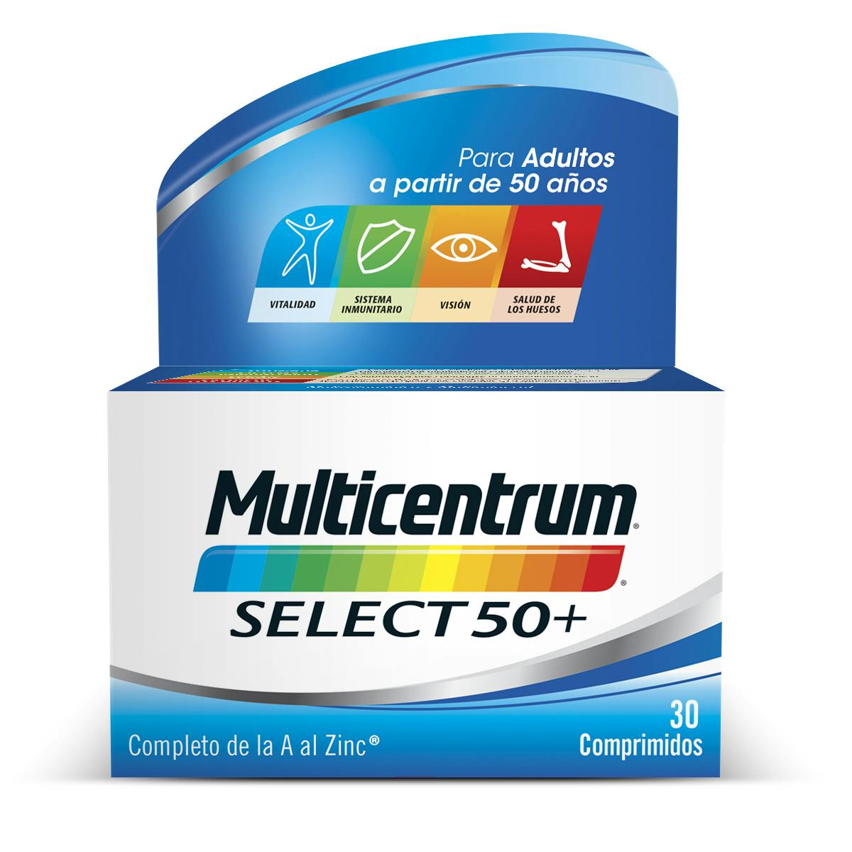 Multivitaminas Select50 + Adultos - Multicentrum