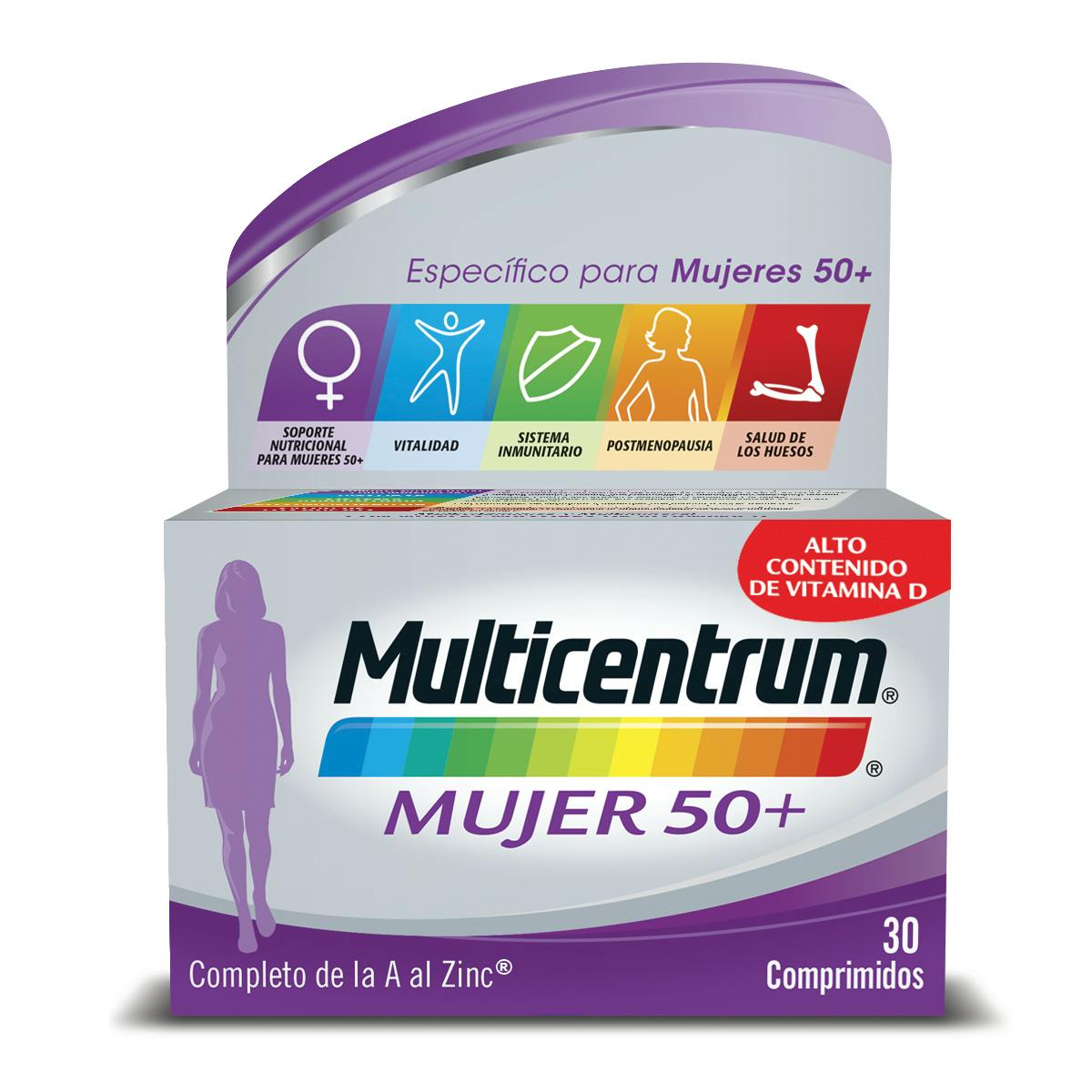 Multivitaminas Mujer 50+ - Multicentrum
