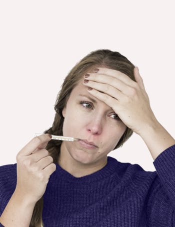 Fever & Chills | Woman taking her temperature Fever & Chills | Woman taking her temperature