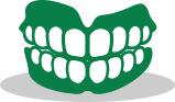 denture curve wax icon
