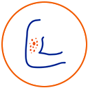 Ikona - alergie skórne: reakcje alergiczne Ikona - alergie skórne: reakcje alergiczne