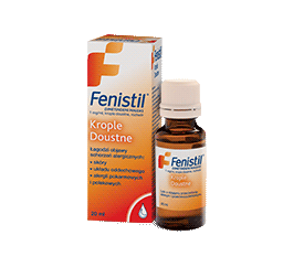 Fenistil krople - opakowanie i butelka Fenistil krople - opakowanie i butelka