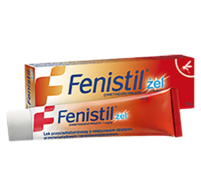 Fenistil żel - opakowanie i tubka Fenistil żel - opakowanie i tubka