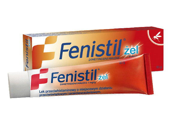 Fenistil żel - opakowanie i tubka Fenistil żel - opakowanie i tubka