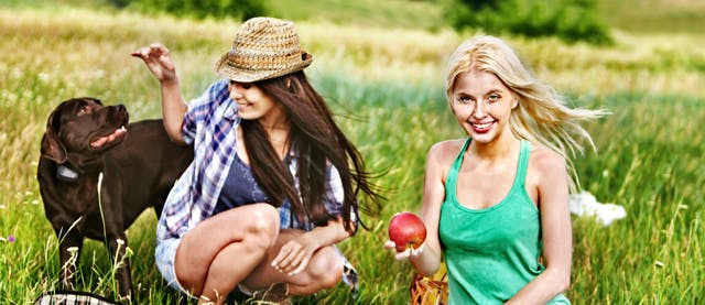 147686843 Femei cu caine la picnic