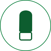 Allergy nasal spray to relieve allergy symptoms like nasal congestion, sneezing, runny nose, itchy nose, and itchy eyes icon