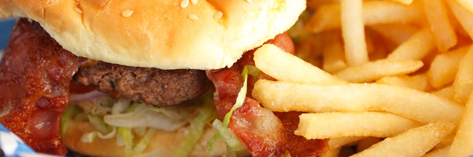 Heartburn Diet Burger Fries Header Heartburn Diet Burger Fries Header