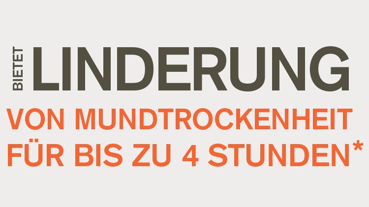 Linderung von Mundtrockenheit