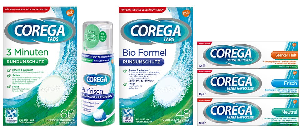 Corega Produktreihe