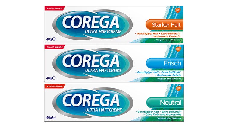 Corega Ultra Haftcremes