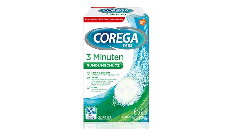 Corega TABS 3 Minuten